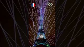 Eiffel Tower Light Show For Paris Olympics shorts [upl. by Freddy]