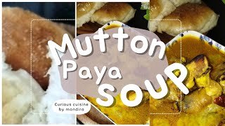 Healthy mutton Paya soup  Paya Soup  Restaurant style  Lamb Trotters Soup [upl. by Aihsoek987]