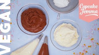 The Best VEGAN Buttercream Recipe amp Tutorial  Cupcake Jemma [upl. by Hare865]