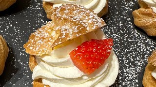 Choux a la creme sau eclere cu crema🍰 [upl. by Ahsemrac]