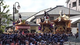 令和5年 岸和田だんじり祭 城見橋 Kishiwada Danjiri Matsuri2023917 [upl. by Anaujik]