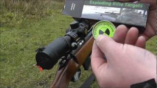 17 HMR flat shooting at explosive targets  Part 2 [upl. by Hubble]