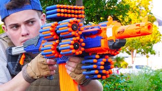 Nerf War Million Subscribers Battle [upl. by Osnofledi]