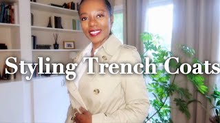 FOUR WAYS TO STYLE A TRENCH COAT FOR FALL [upl. by Roselia]