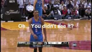 Rigged Destroying Basketball 2012 NBA Finals flops and refereeing in favor of Miami Heat Part 1 [upl. by Shererd]