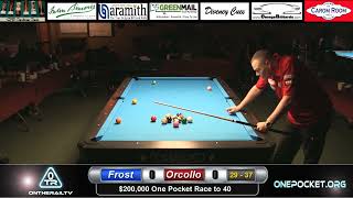 Frost vs Orcollo  200k One Pocket  16 of 16 [upl. by Miarhpe]