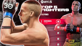 EDSON BARBOZA Is a BEAST In UFC 5 RANKED [upl. by Serafine]