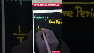 Trick to Find Dimensional Formula of Frequency class11 physics dimensions 😊 [upl. by Ranilopa]