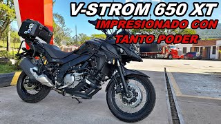 SUZUK VSTROM 650 XT ENTREVISTA Y TEST DRIVE UNA LOCURA DE MOTO [upl. by Dnalrag]