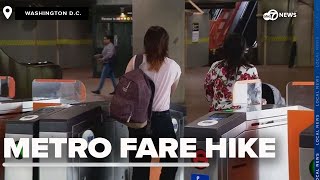 Metro fare hike hits Sunday Heres what to know about the major changes [upl. by Nohcim]