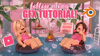 slow and BEGINNER follow along ROBLOX GFX tutorial  mxddsie ♡ [upl. by Lowndes]