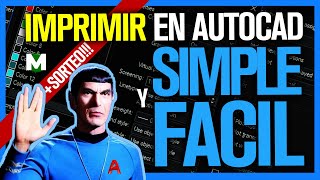 🖨️Imprimir en Autocad 🖖🖖 CTB Plumillas Escala PDF Layout [upl. by Sirtimed]