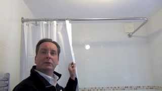 How to install a shower curtain rail by Byretech [upl. by Akoek]