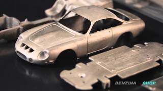 143 scale 1963 Ferrari 250 GT Lusso metal kit by Piranha Models  BenzinaShop [upl. by Stockton752]