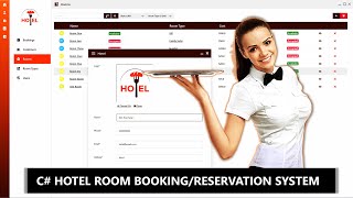 Modern Hotel Booking amp Reservation Management System  C WinForms  Database [upl. by Schwenk]