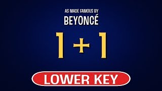 Beyonce  1  1  Karaoke Lower Key [upl. by Gem]