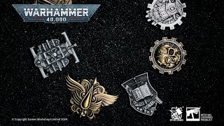 Starforged Warhammer 40K New Products  Chapter Icon Pins [upl. by Seuqirdor517]