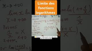 Limite des fonctions logarithmes calcul des limites des fonctions logarithmes indiamaroo movies [upl. by Devora]