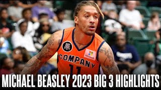 Michael Beasley 2023 BIG 3 Season 6 Highlights ᴴᴰ [upl. by Ardnasak]