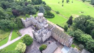 Studley Castle Warwickshire Aerial Video with DJI Phantom 2 and GoPro Hero [upl. by Assirrak940]