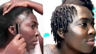 How to do Finger Coils on Short Natural Hair noedges [upl. by Yzmar]