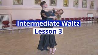 Intermediate Waltz  Double Reverse Spin Drag Hesitation Back Lock [upl. by Aciram]