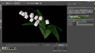 Cinema 4D  17  MULTIFLORA 4  Stems Cuống hoa [upl. by Radman801]