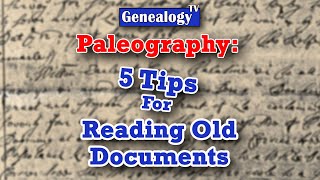 5 Tips on How to Read Old Documents Paleography [upl. by Harcourt529]