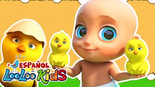 🎶🐤🐥Los Pollitos Dicen Pio Pio de LooLoo Kids en Español  ¡Una Hora de Diversión para Niños 🌈 [upl. by Rimat]