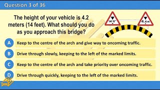 LGV Theory test 2024 Official LGV HGV Driving Test part 4  test Large Vehicles [upl. by Yeslrahc489]