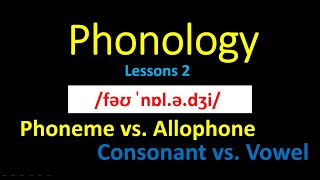 Introduction to Phonology Lesson 2 Phoneme and Allophone [upl. by Azpurua]