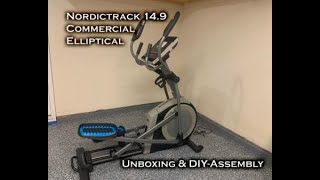 Nordictrack Commercial 149 Elliptical Unboxing amp DIY Assembly [upl. by Acisey]