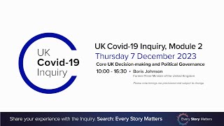 UK Covid19 Inquiry  Module 2 Hearing PM  7 December 2023 [upl. by Aniluj139]