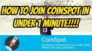 How to join Coinspot in under 1 minute [upl. by Millwater]