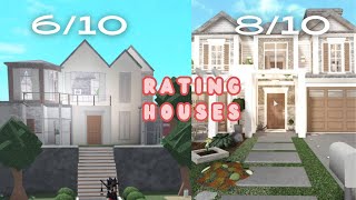 bloxburg  Judging peoples BLOXBURG HOUSES [upl. by Aihsema]