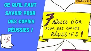 7 RÈGLES DOR pour rendre de BELLES COPIES et avoir de BONNES NOTES à lÉCRIT [upl. by Atiugal]