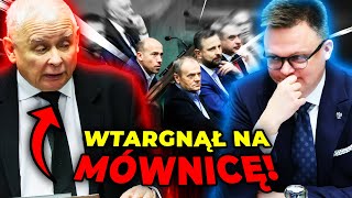 Kaczyński wtargnął na mównicę Prezes PiS zaczął uciszać posłów [upl. by Gazzo]