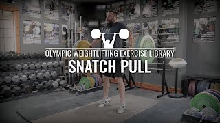 Snatch Pull  Olympic Weightlifting Exercise Library [upl. by Niessuh]