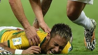 FIFA World Cup 2014  Neymars Injury BONUS [upl. by Elttil]