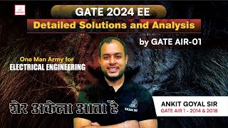 GATE 2024 EE Detailed Solutions and Analysis by GATE AIR01  शेर अकेला आता है  One Man Army [upl. by Kjersti680]