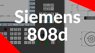 CNC Programmierung lernen  Rändelschraube programmieren mit der Siemens Sinumerik 808d [upl. by Ailad]