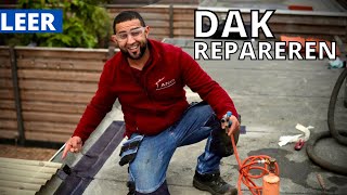 Leer daklekkage opsporen en een sterke noodreparatie maken diy lekkage [upl. by Enyamart465]