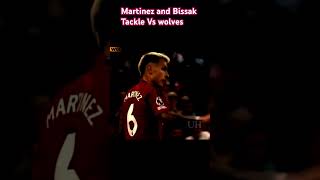 Martinez And Bissaka Tackle Vs Wolves footballshorts mutd martinez bissaka mufc [upl. by Ramma275]