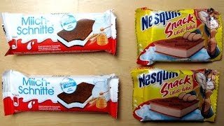 Ferrero Milchschnitte vs Nestlé Nesquik Snack Cacao [upl. by Leblanc]