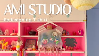 すまあみ AMI STUDIO ～ART CLASS②夏休みにやってみよう★リメイクTシャツ～ [upl. by Groot158]