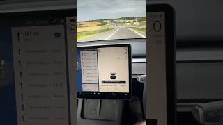 Tesla Model Y Performance 2024 hits 060 in 346 seconds what a machine on 88 of charge [upl. by Yelnek]