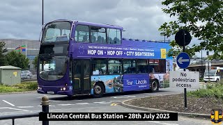 Buses at Lincoln Central Bus Station 28072023 [upl. by Asin393]