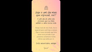 Texto de Aniversário Para Melhor Amiga Chorar 02 🎂 Para quem eu mais admiro [upl. by Lavine143]