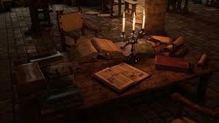 Medieval Scriptorium in the 1400s Ambience [upl. by Yremrej]