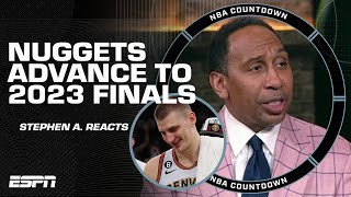 Stephen A reacts to the Nuggets making the 2023 NBA Finals  NBA Countdown [upl. by Nodnal]